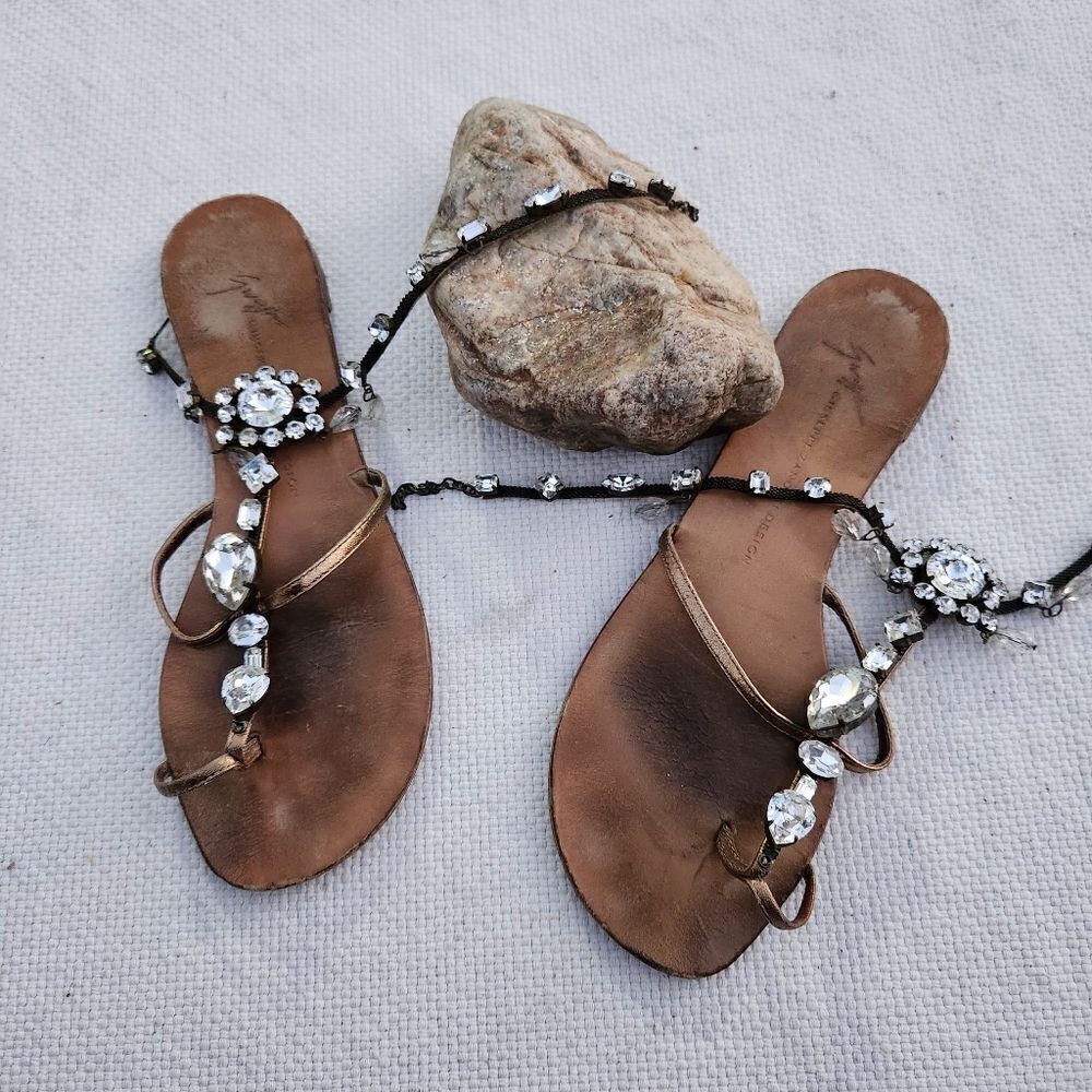 Giuseppe Zanotti bejeweled sandals